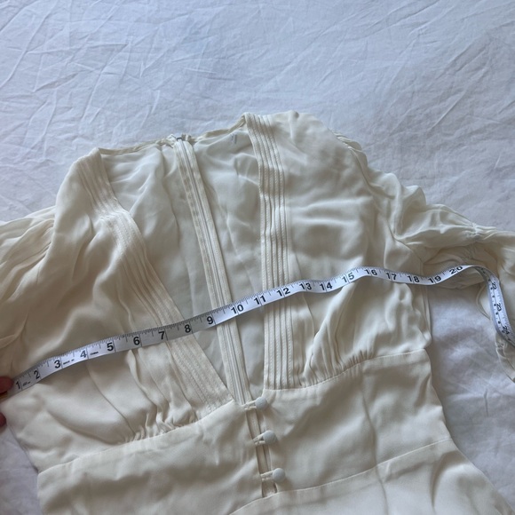 Reformation Ginny Maxi Dress in White/Ivory Size 8 Preppy Boho Bridal Picnic - Picture 15 of 17